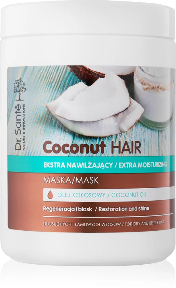 Coconut Hydraterende Masker voor Glas bij Droog en Broos Haar