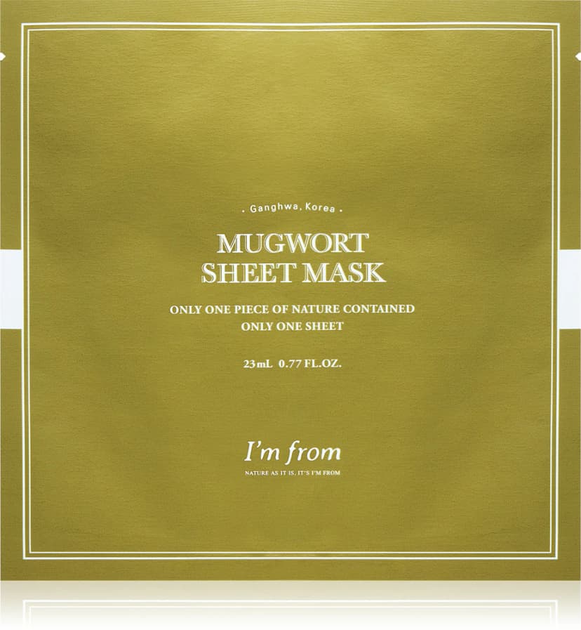 Mugwort kalmerende sheet mask voor Gevoelige Huid