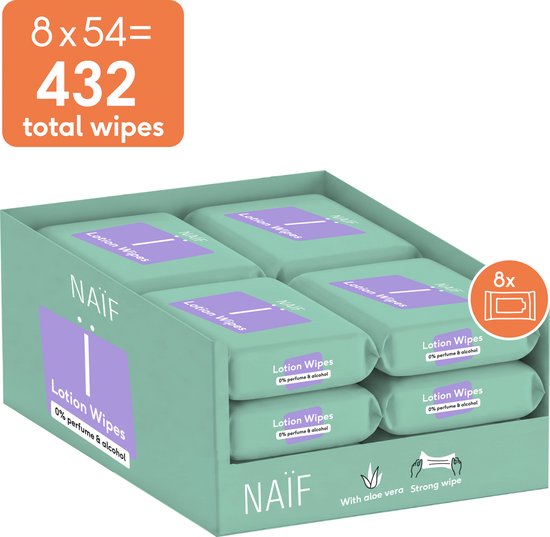 Naïf Plasticvrije Lotion Billendoekjes